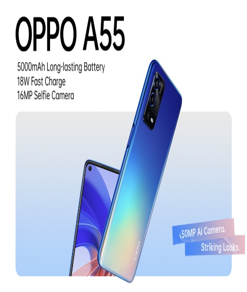 Oppo A55 64 GB 4 GB Ram Black