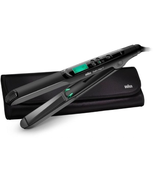 Braun Satin Hair 7 ST750 Hair Straightener with Color Saver and Iontec  Technology arctic white